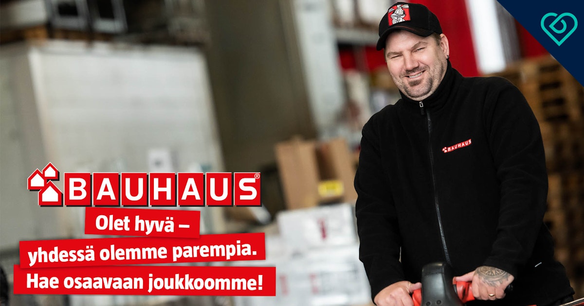 Kokoaikainen varastotyöntekijä - Bauhaus - Työpaikat - Duunitori