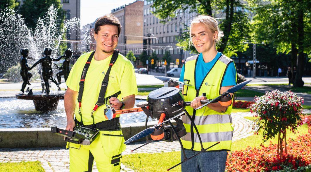 Tekniikan harjoittelijoita paikkatietotehtäviin